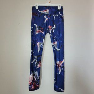 Fabletics Purple Floral Leggings M